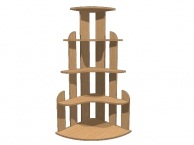 Стеллаж "Каскад" 600х600х1380 Бук