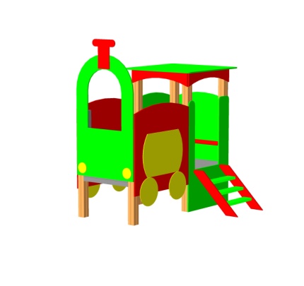 Паровозик без горки 1930х1850х2500  