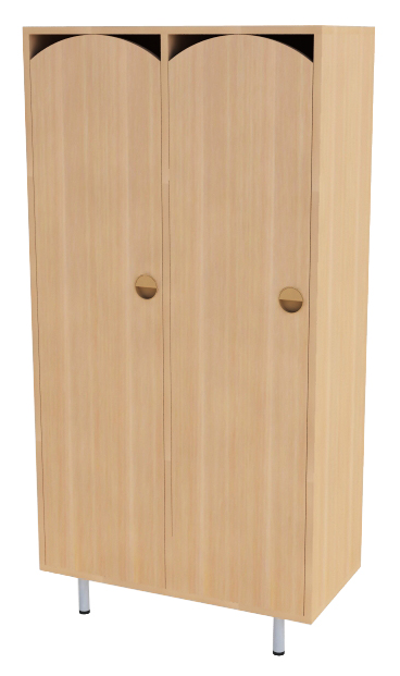 Шкаф 2-х секционный (малый) 656*320*1300 Бук