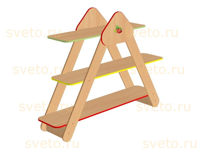 Стеллаж "Земляничка", 1677х400х1254мм