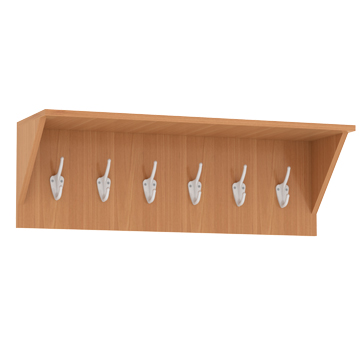 Вешалка настенная на 6 мест