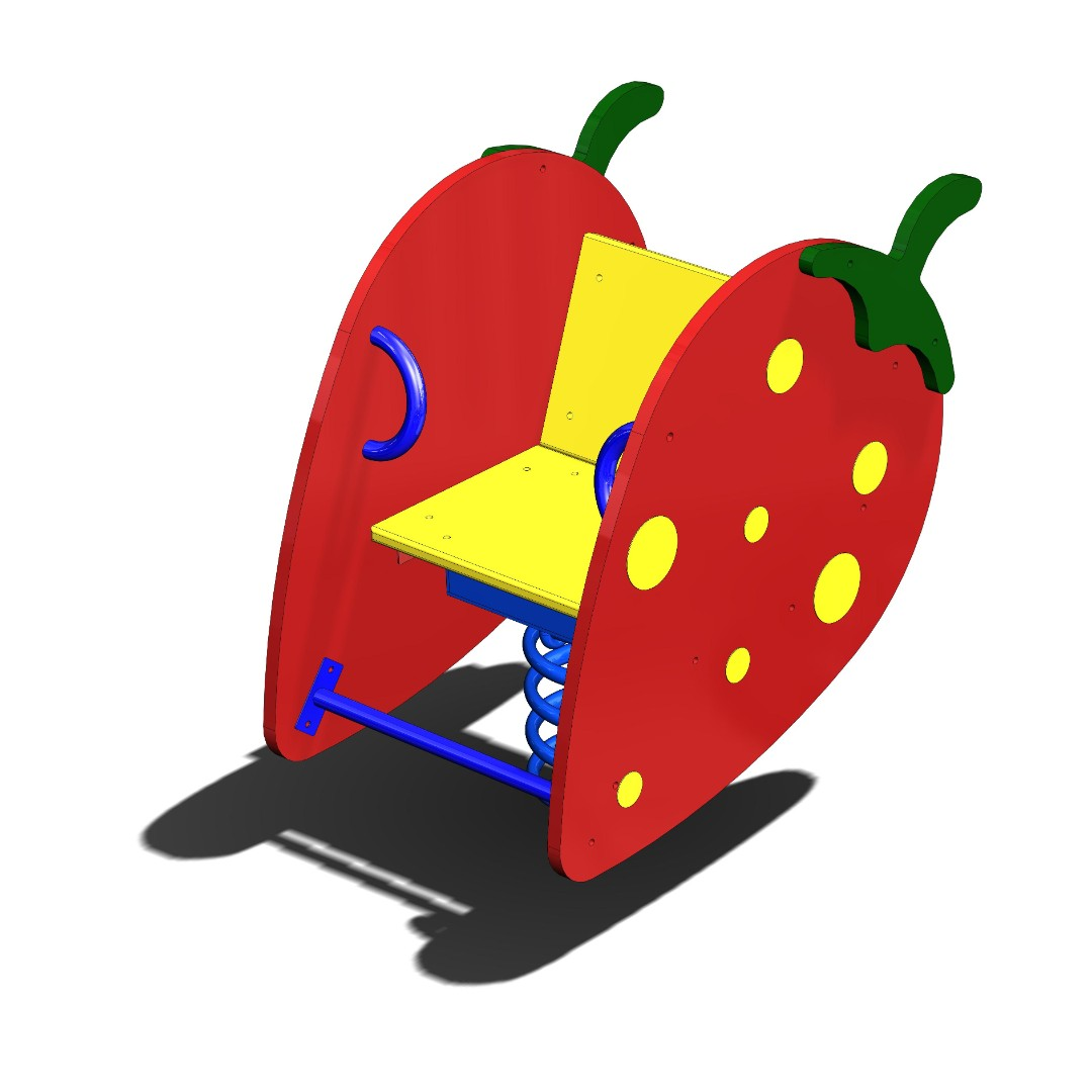 Качалка на пружине «Клубничка»