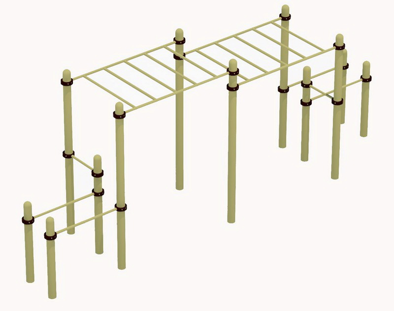 Комплекс для воркаута на хомутах 017