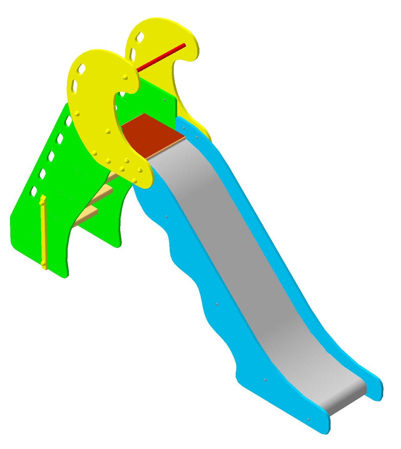 Горка Волна-3 3500х550х2370мм\1500