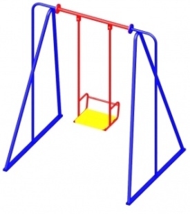 Качели "Катюша" жесткий подвес 2500х1400х1950