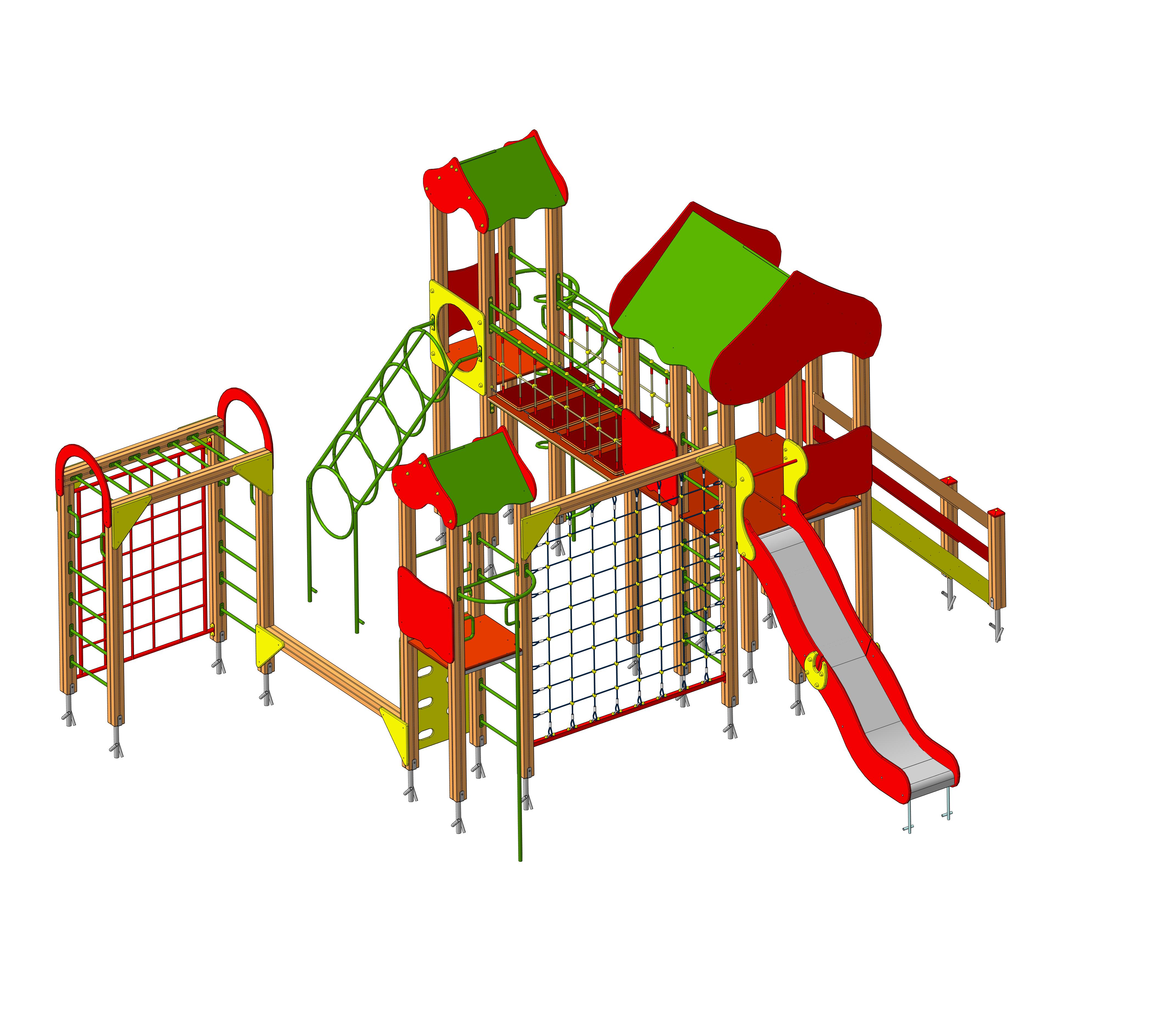 ДИК " Маугли-8" 7240х6405х3950  Горка 1550