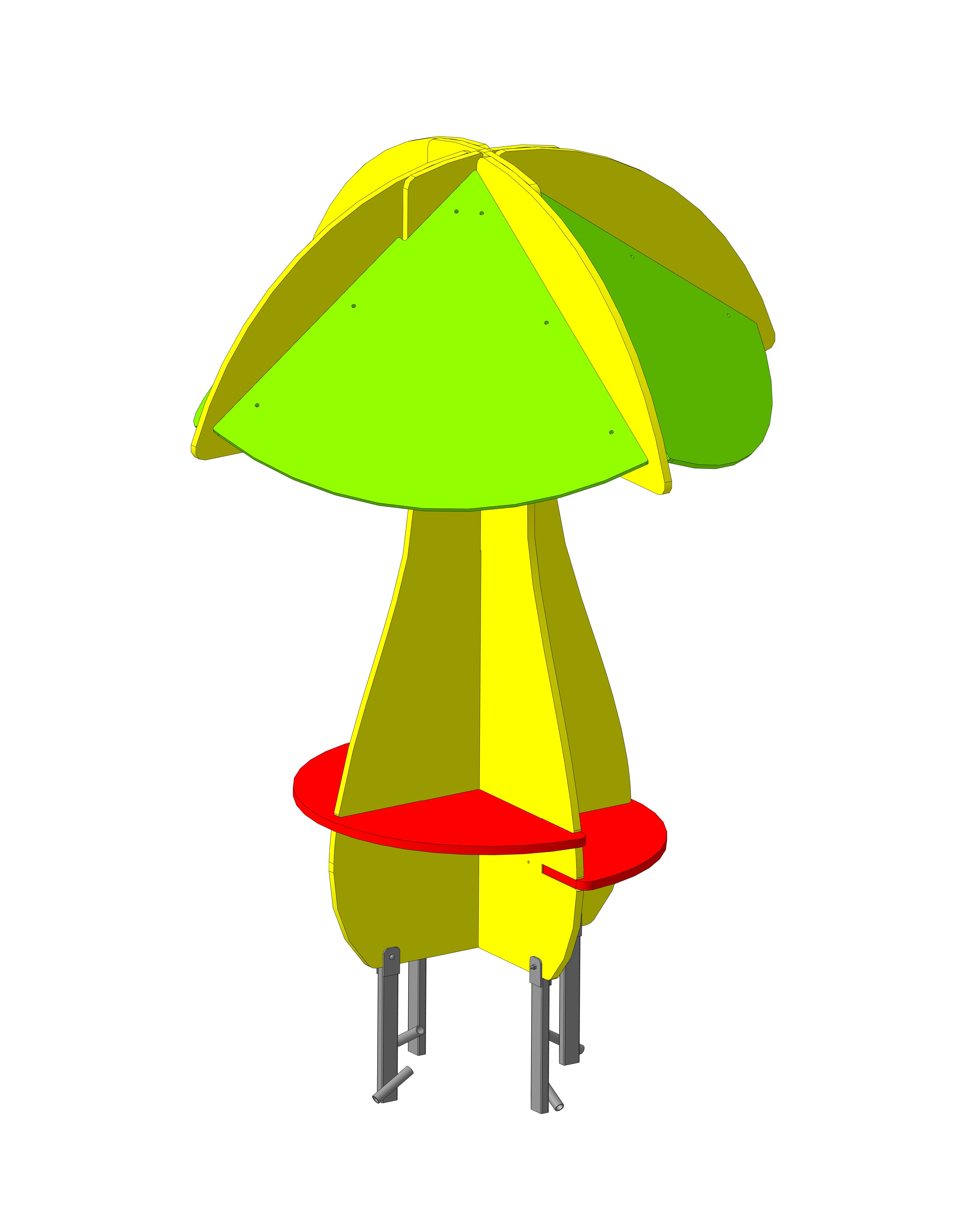 Домик Гриб 1460х1460х1754