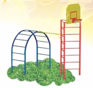 Турник с баскетбольным щитом  1800х3190х2400