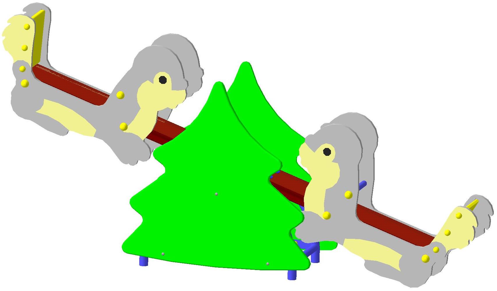 Балансир «Опушка»2380х420х900х500мм