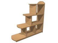 Стеллаж "Башмачок" 1000х300х1000 Бук