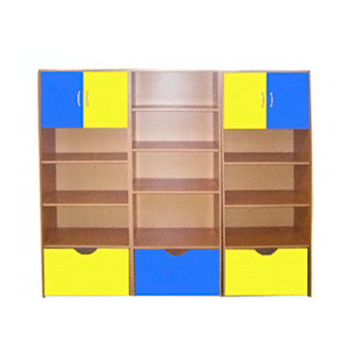 Стеллаж "Аленка" 2100х400х1700 Цветной фасад