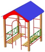 Беседка детская-2 2400х2050х2600