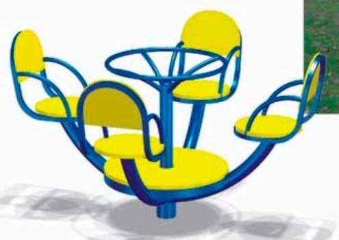 Карусель "Юла" 1400х1400х500