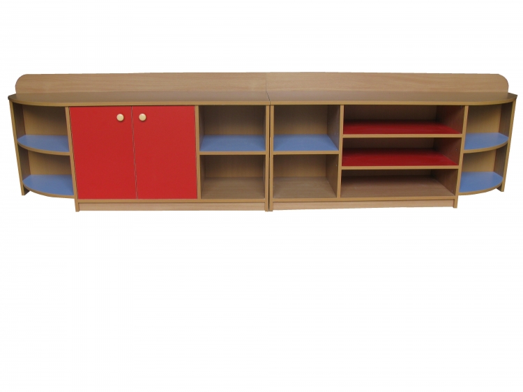 Стеллаж "Живчик" 2700х400х650 Цветной фасад