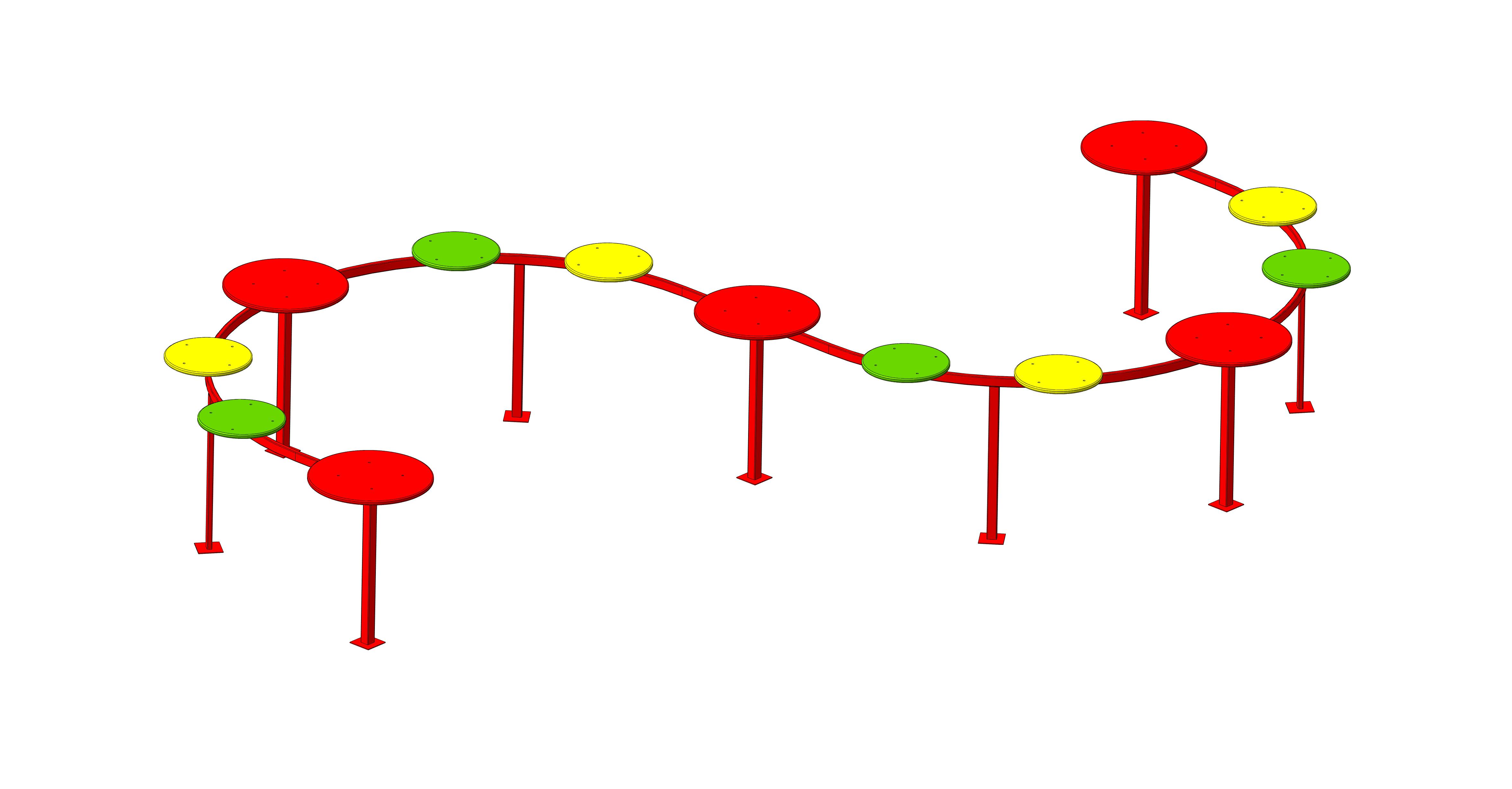 Дорожка "Змейка"  5000х3500х350