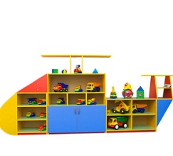 Стеллаж "Вертолет" 2600*340*1300 Полностью цветной