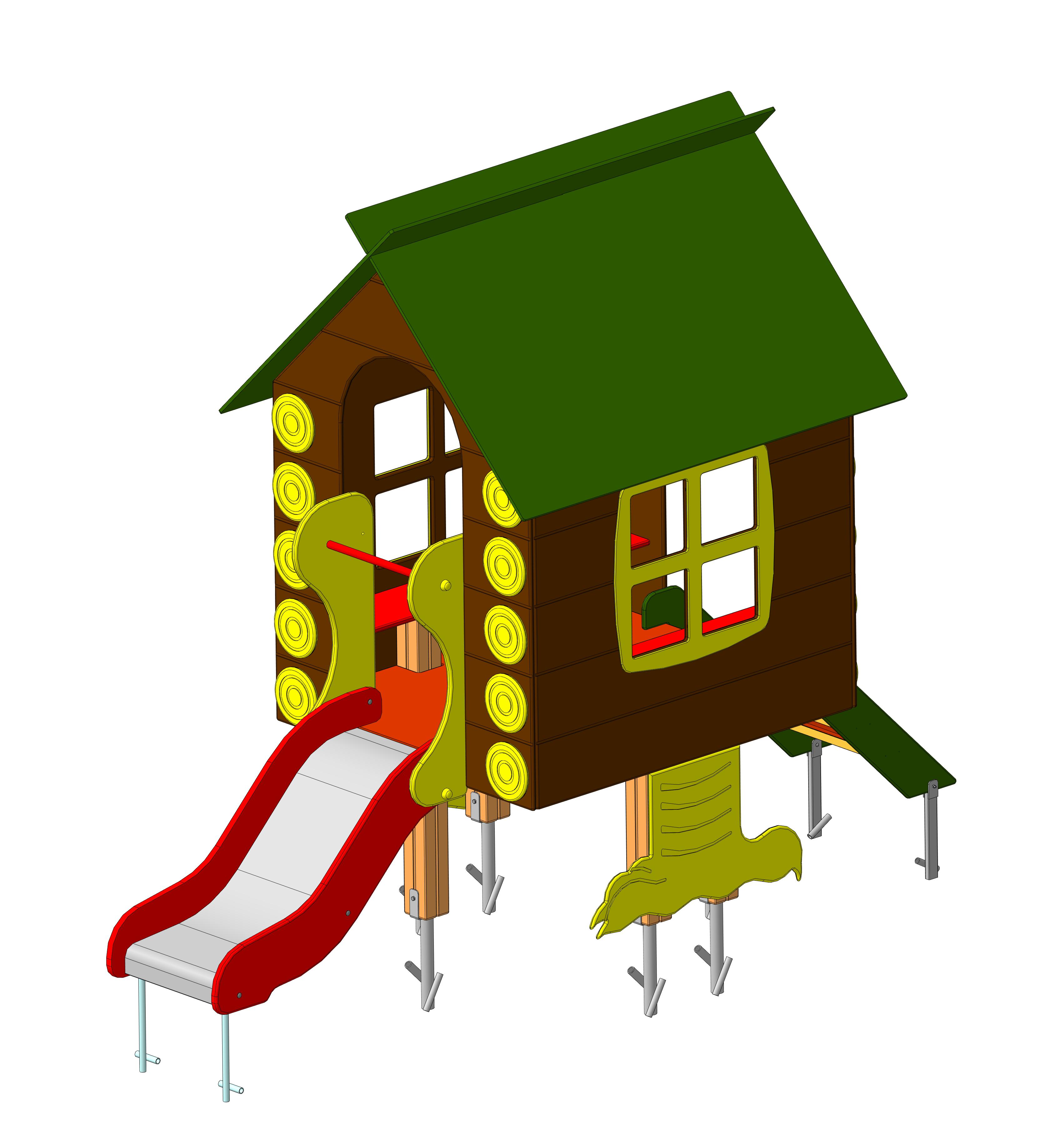 Домик " Избушка на курьих ножках" 1476х3242х2431