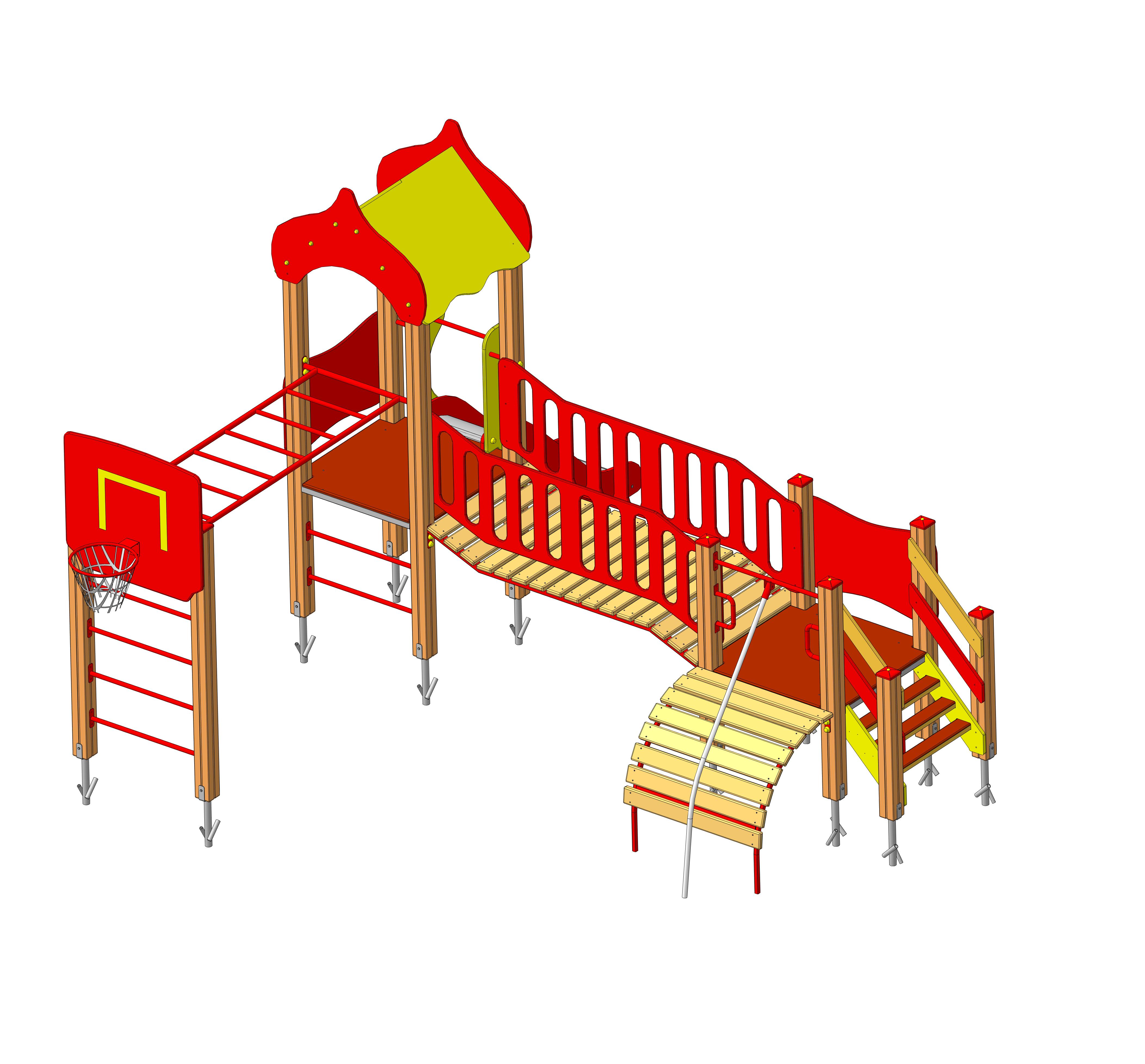 ДИК " Карапуз-5" 5330х3980х3000   Горка 900