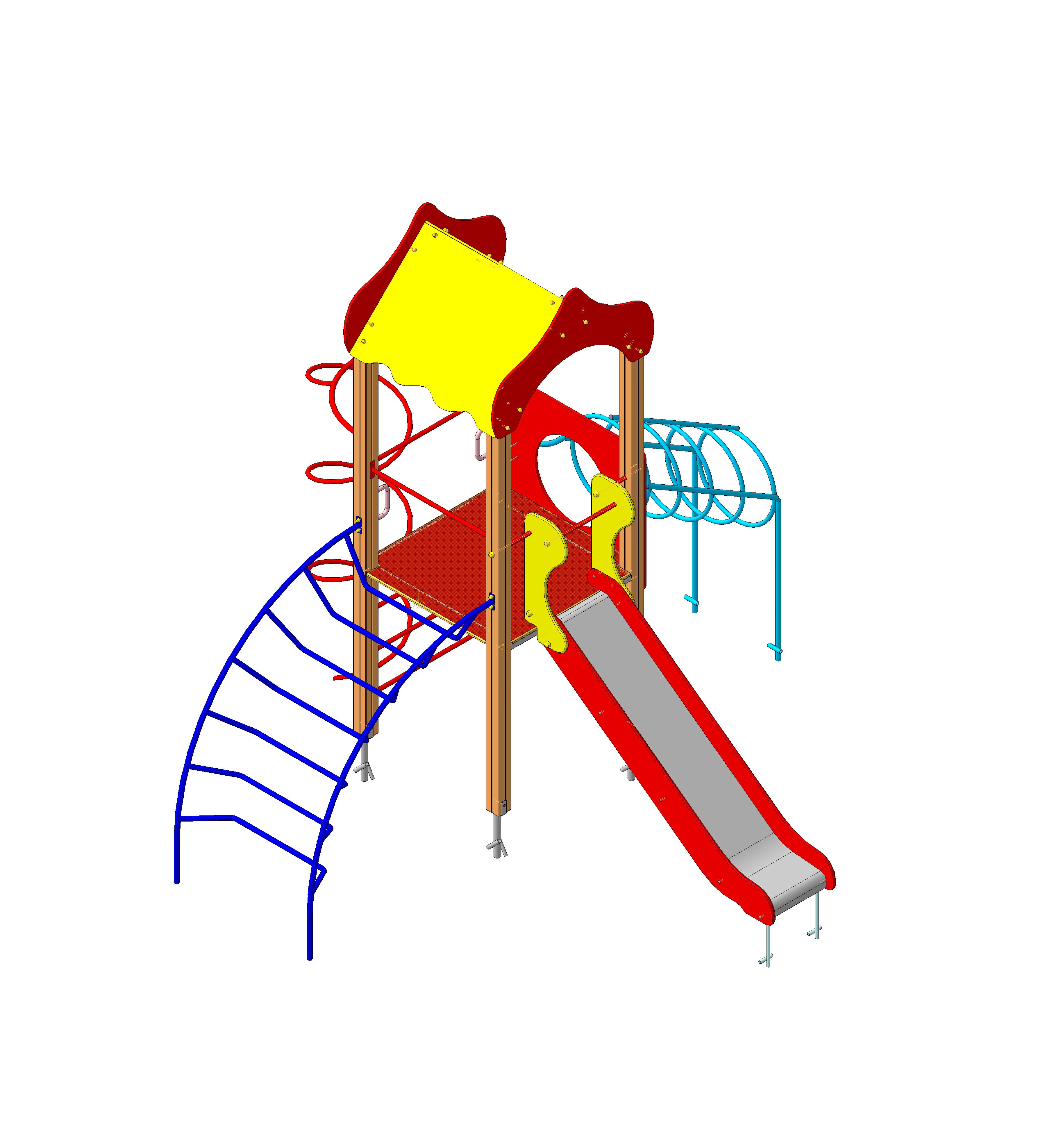 ДИК " Лиана" 4100х3990х3470  Горка 1200