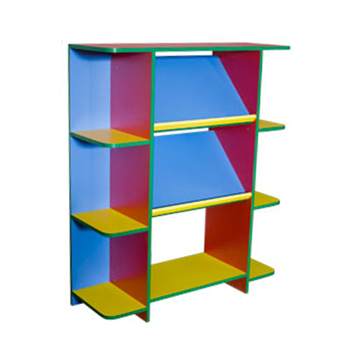 Стеллаж для пособий "Радость" 1200х400х1570 Полностью цветной