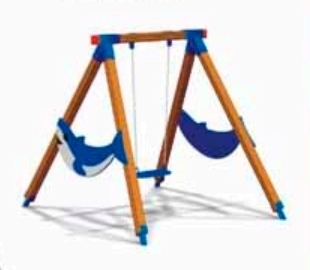 Качели "Атлантика" с цепным подвесом 2000х2350х2000