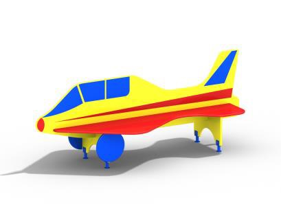 Скамья со спинкой "Самолетик" 2180х1024х900