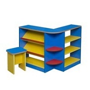 Магазин игровой угловой 750х630х620 Полностью цветной