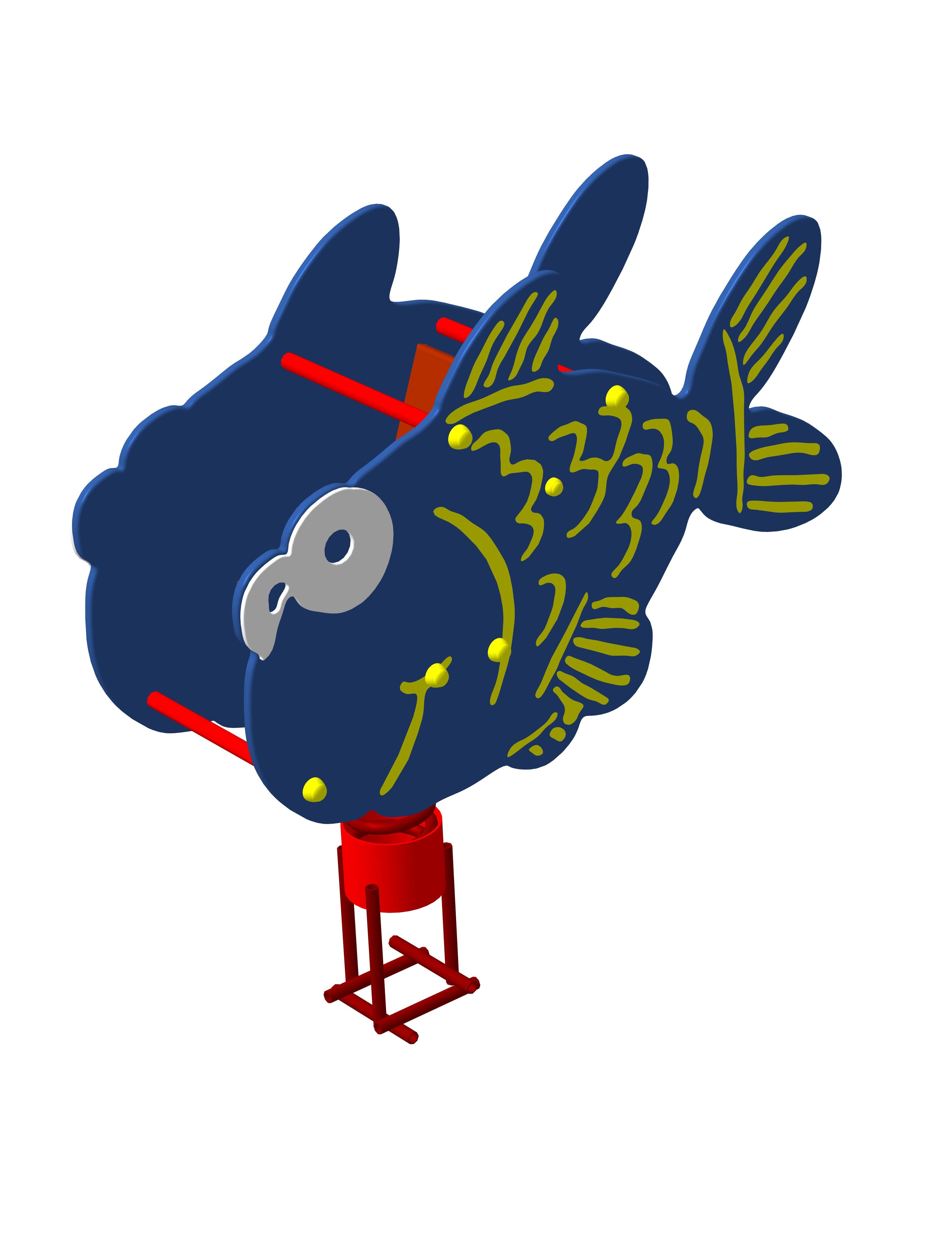 Качалка на пружине «Вобла» 1080х450х950