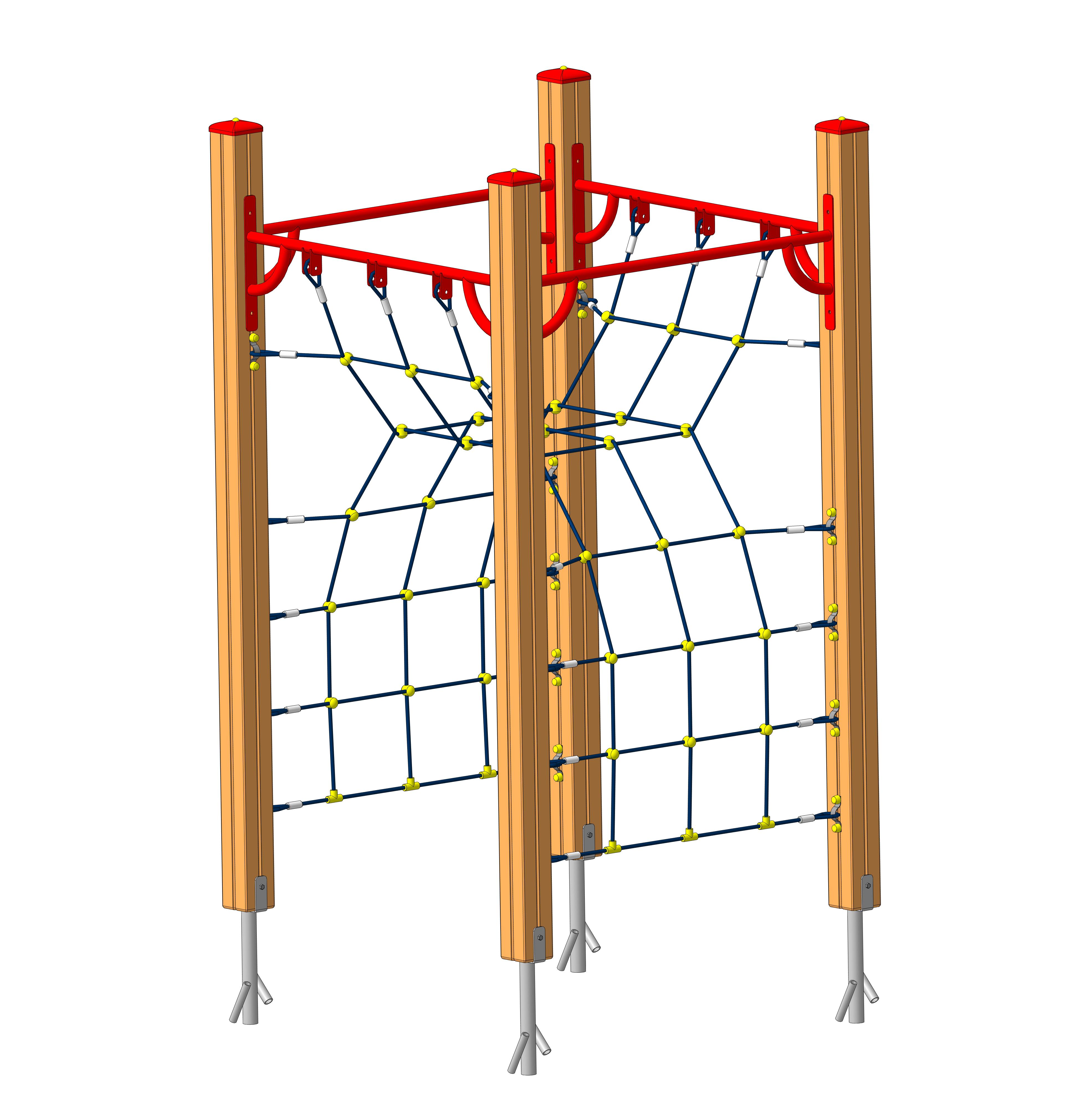 Гимнастический комплекс "Паутинка" 1300х1300х2250мм