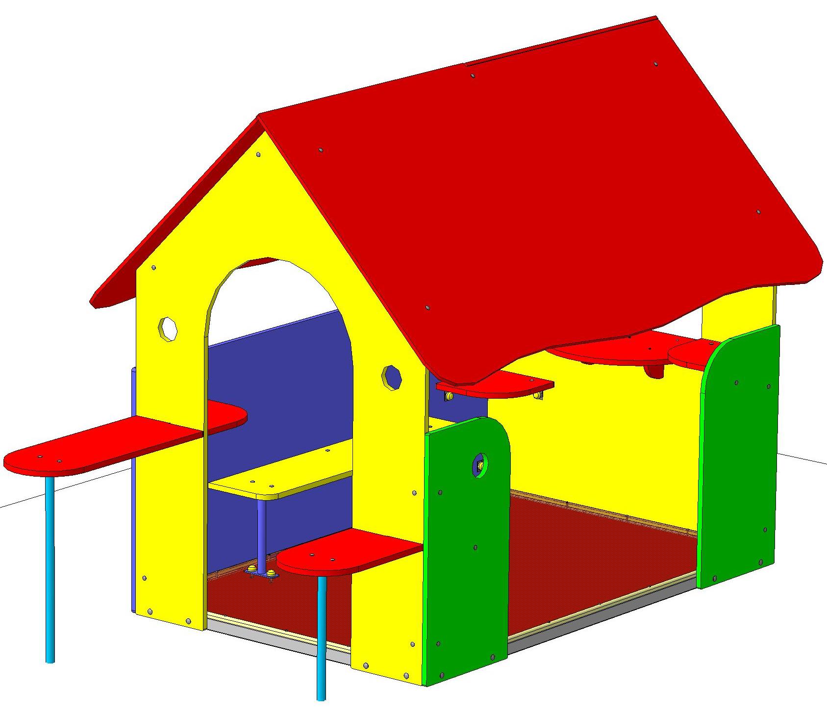 Домик большой 2615х1480х1720
