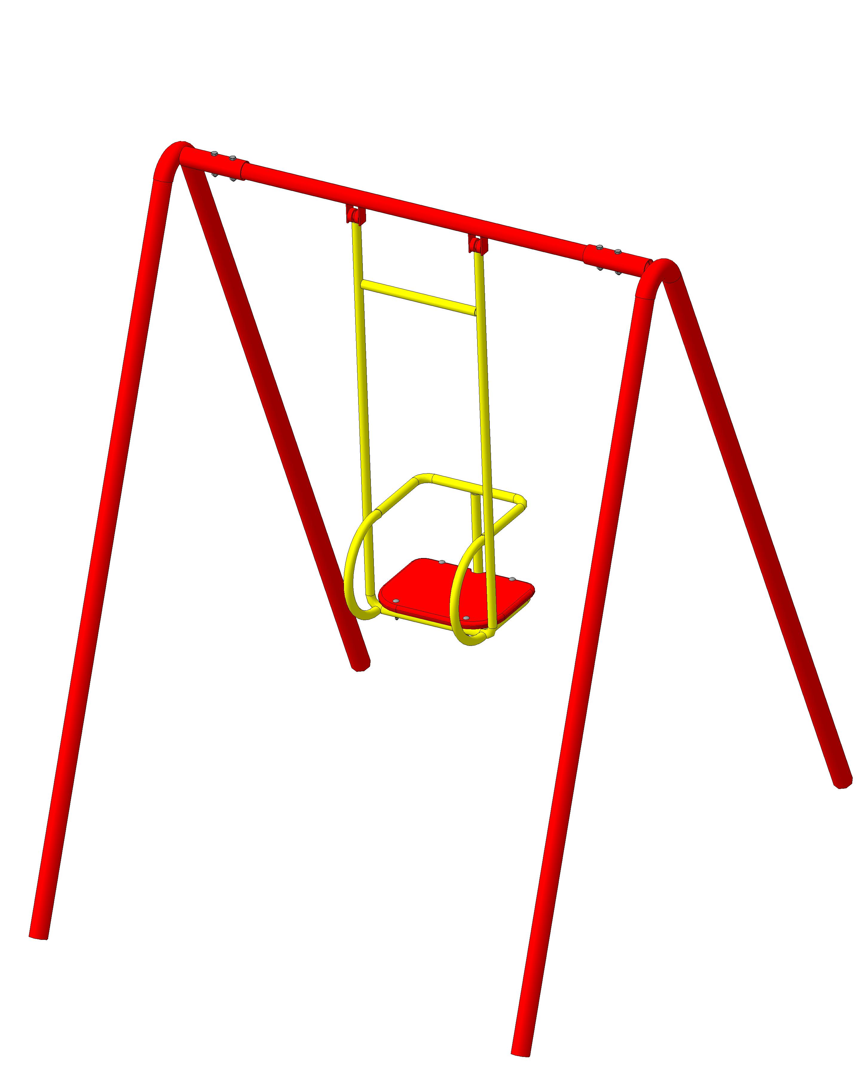 Качели "Лили"  жесткий подвес 1410х1635х1700