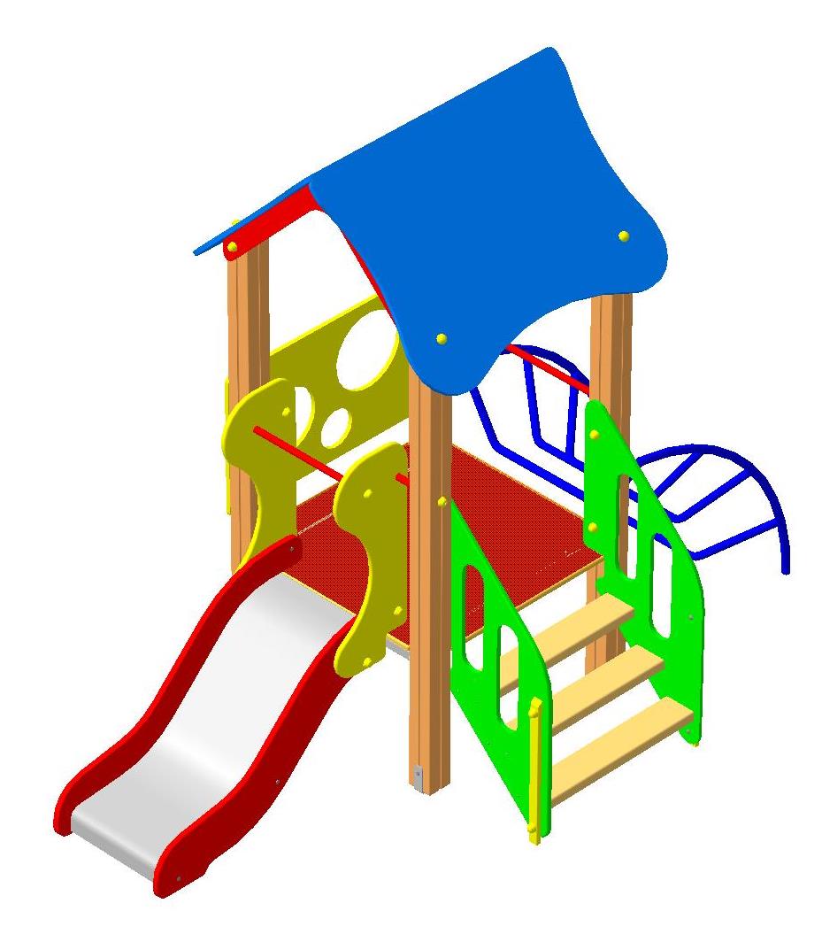 ДИК " Ангелочек мини" 1600х3000х2435  Горка 600