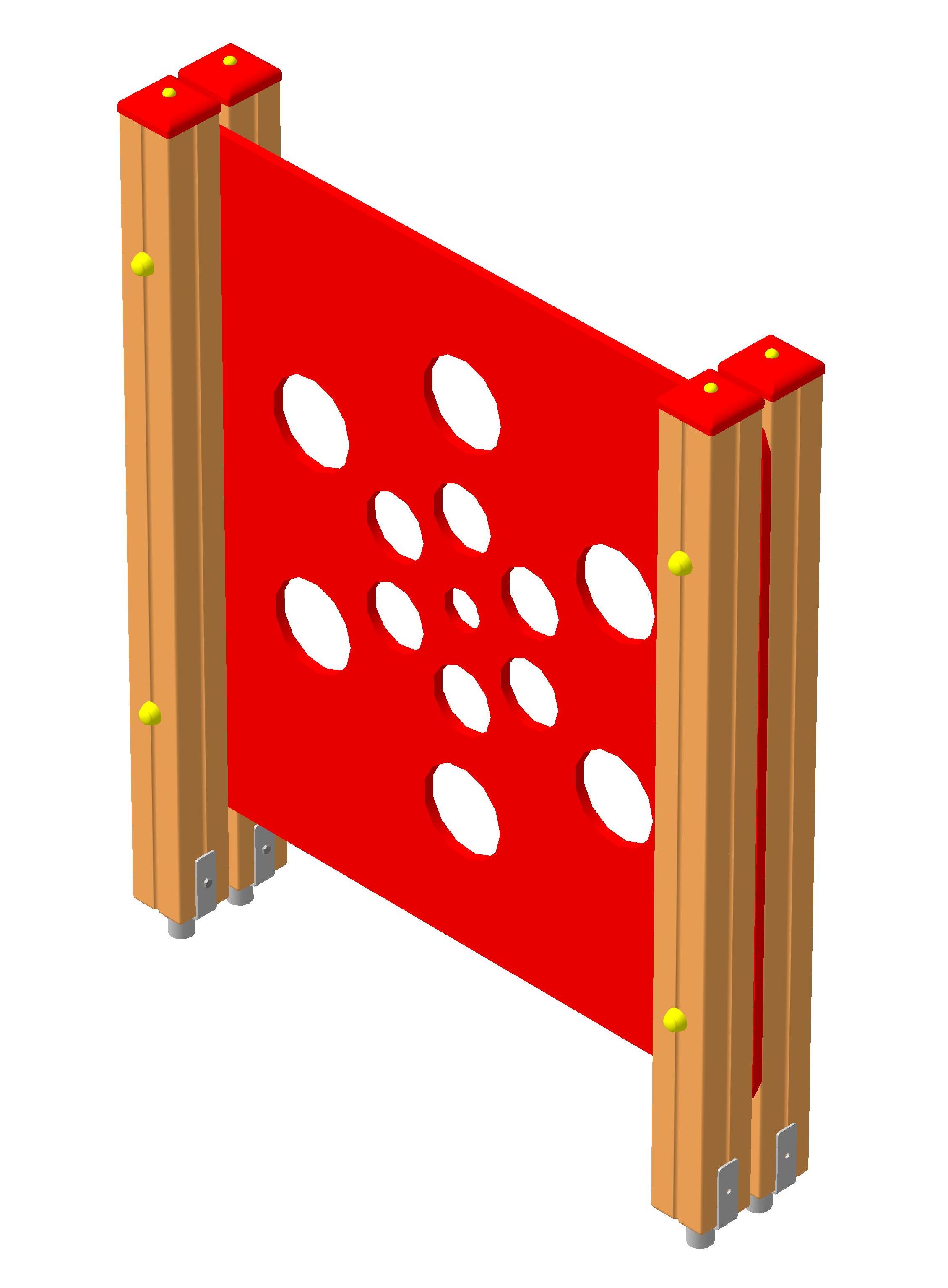 Стенка для метания с отверстиями 1200х230х1500