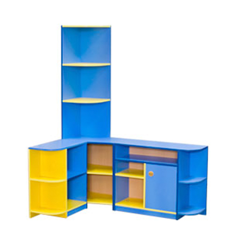 Стеллаж "Методичка" 1000/1500х340х720/2000 Полностью цветной