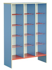 Шкаф для горшков 15-местный (светло-синий) 910x340x1380