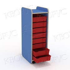 Стойка с пластмассовыми ящиками (светло-синяя), 260x430x860