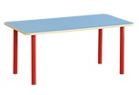Стол прямоугольный, регулируемый по высоте "Синий"