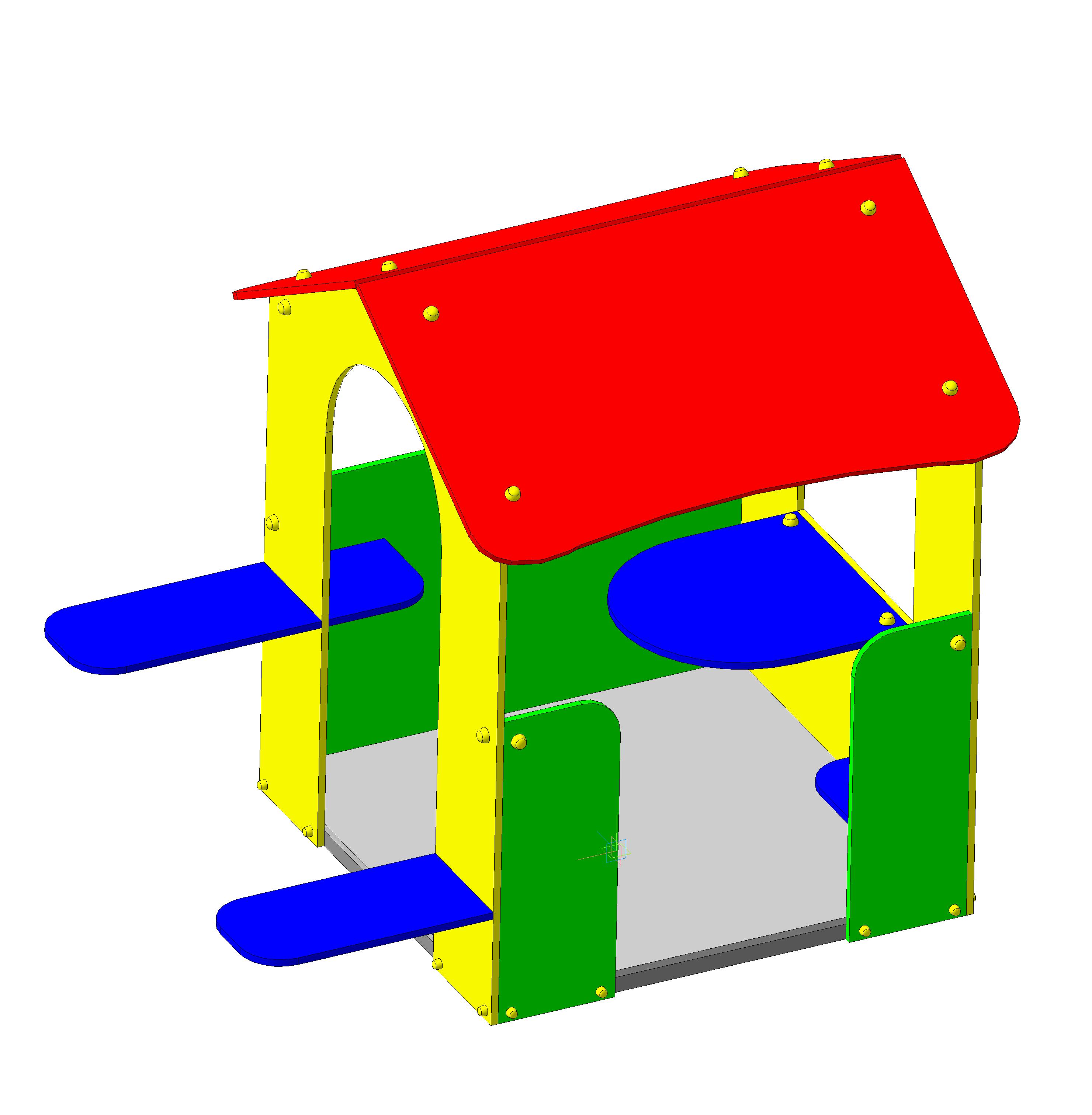 Домик игровой-3 1915х1270х1660