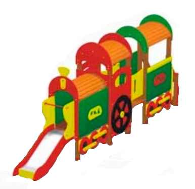 ДИК "Веселый паровозик с вагоном" 5680х990х2400х600