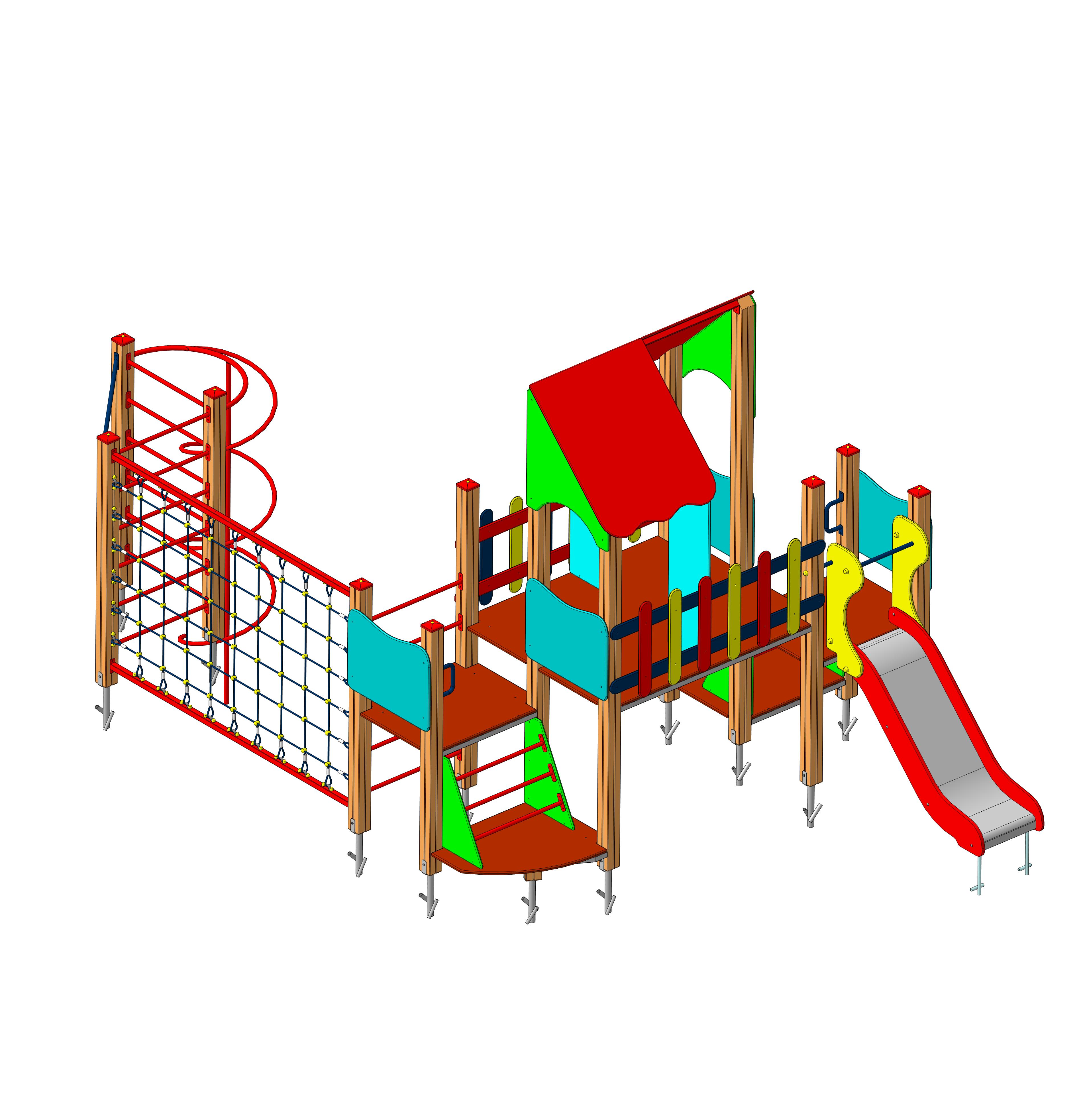 ДИК " Малышок-5" 3626х6250х3300  Горка 1200