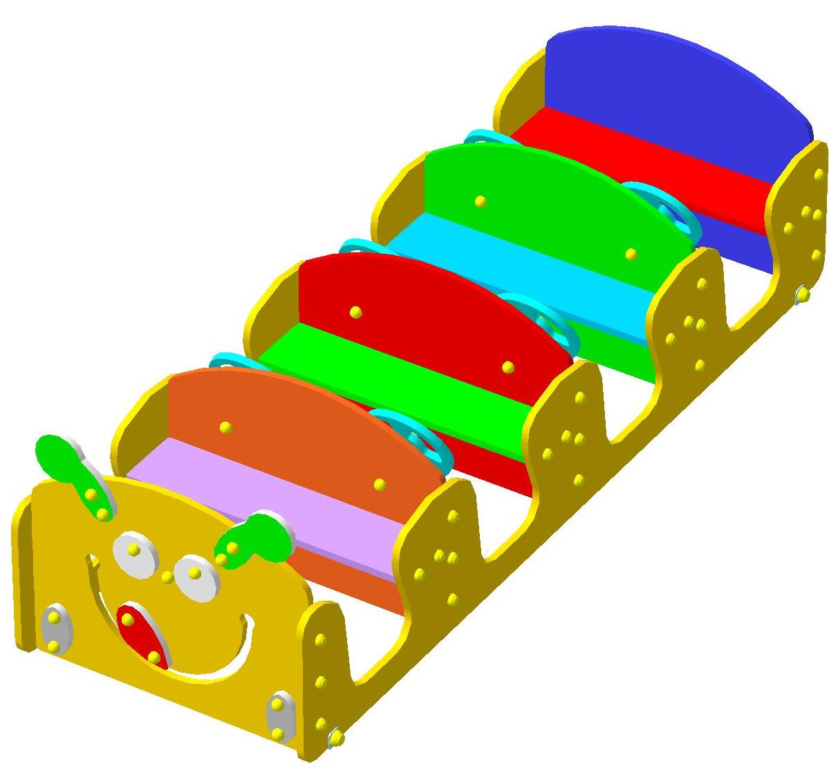 Игровой паровозик 2210*750*610