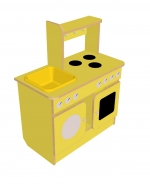 Стол игровой (кухня) «ВАРЕНЬКА» 770х404х936, синяя