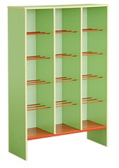 Шкаф для горшков 15-местный (салатовый) 910x340x1380