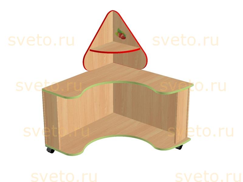 Стол дидактический Земляничка (круг), 869х869х1058мм