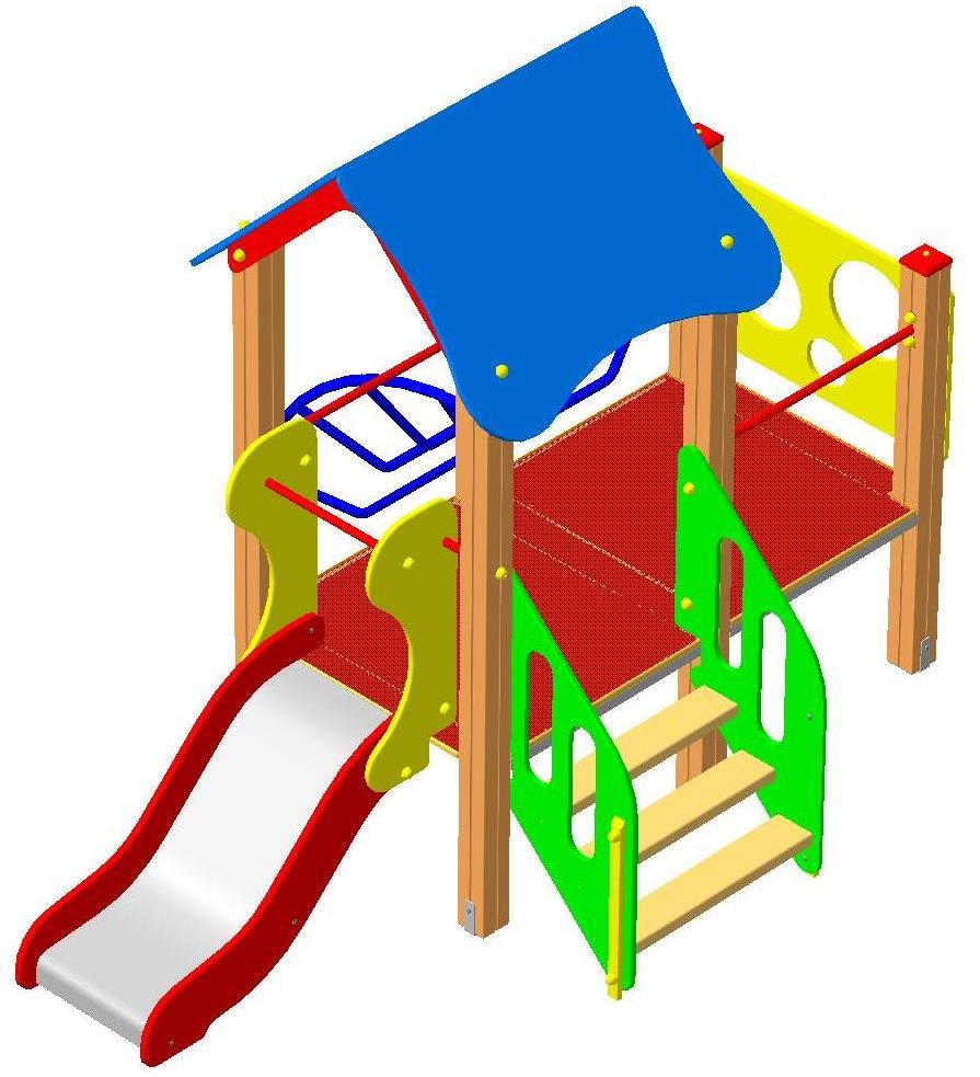 ДИК "Детский сад" 2400х3000х2435  Горка 600