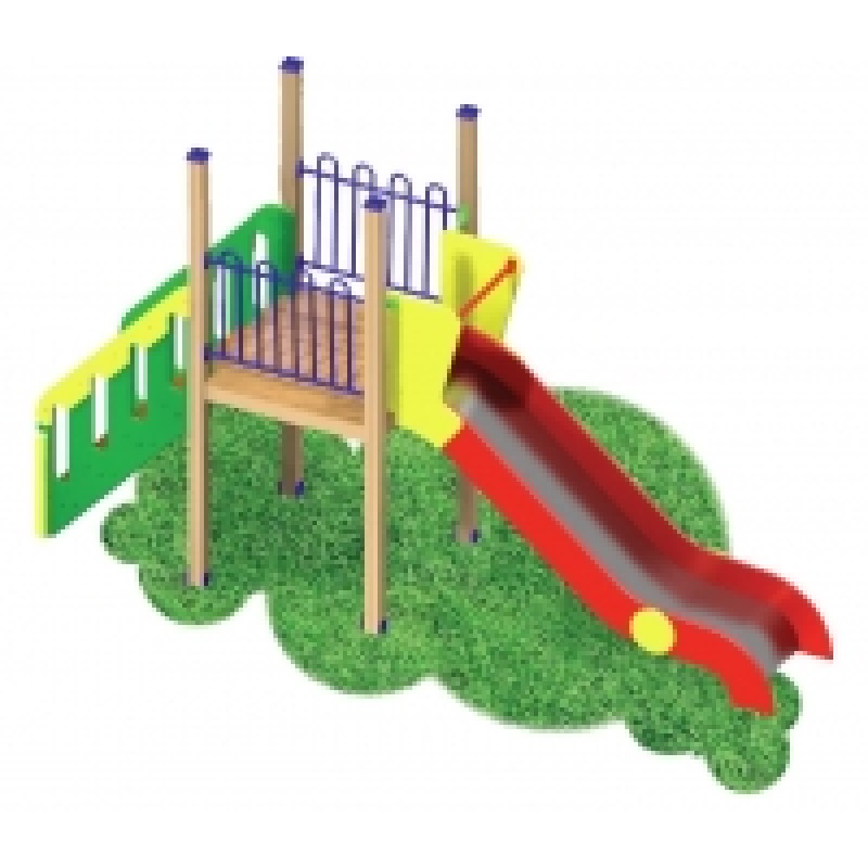 Горка "Незнайка-2" 4000х1000х2300/1200 