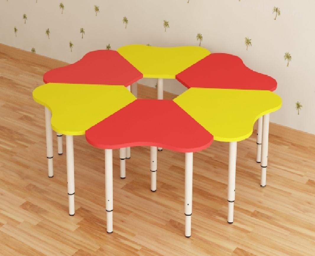 Стол «Ромашка» рег.1-3 р.г. металл цветная