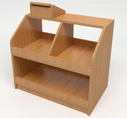 Уголок «Магазин» с кассой 650*400*676 Бук