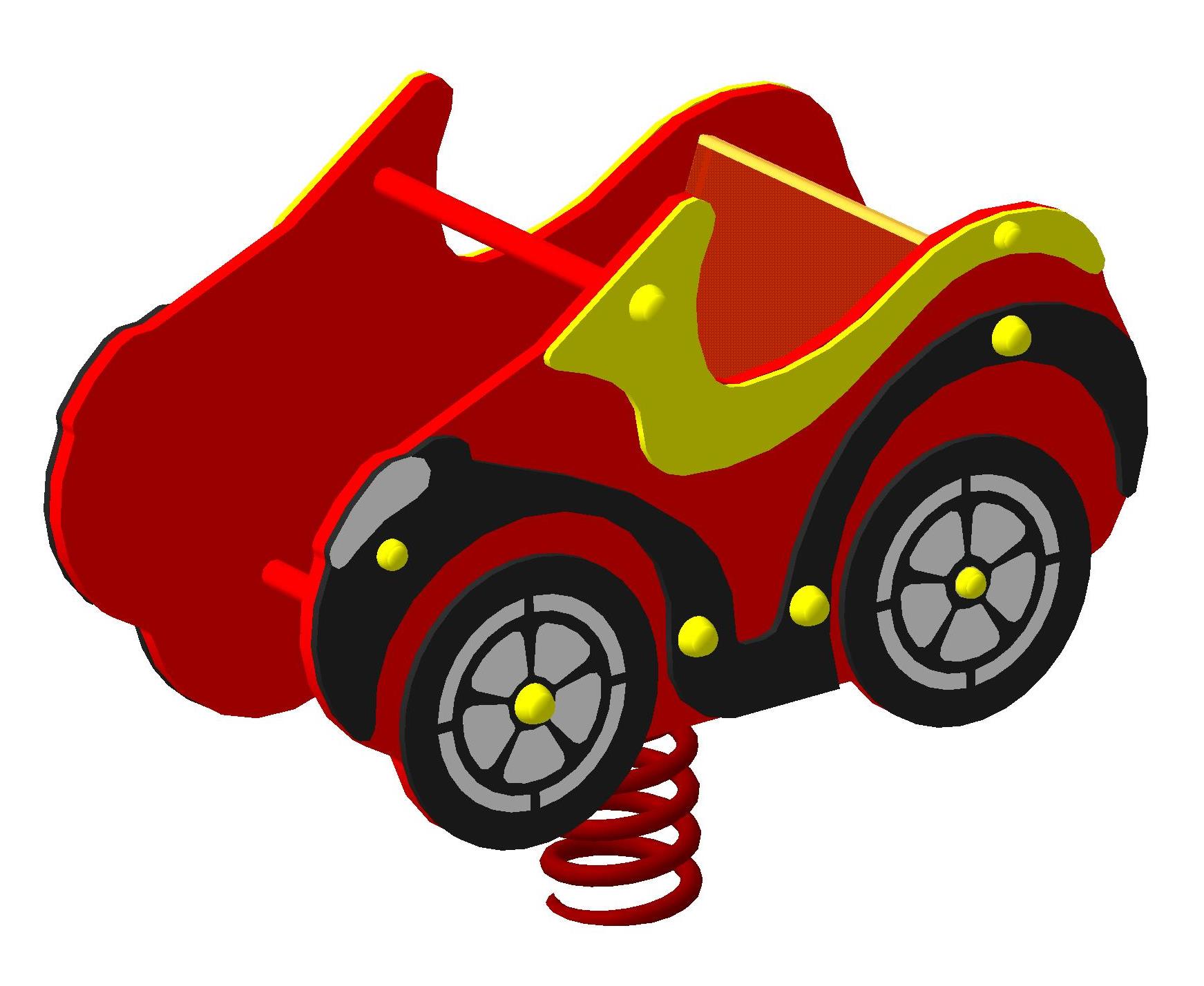 Качалка на пружине "Кабриолет" 900х450х735