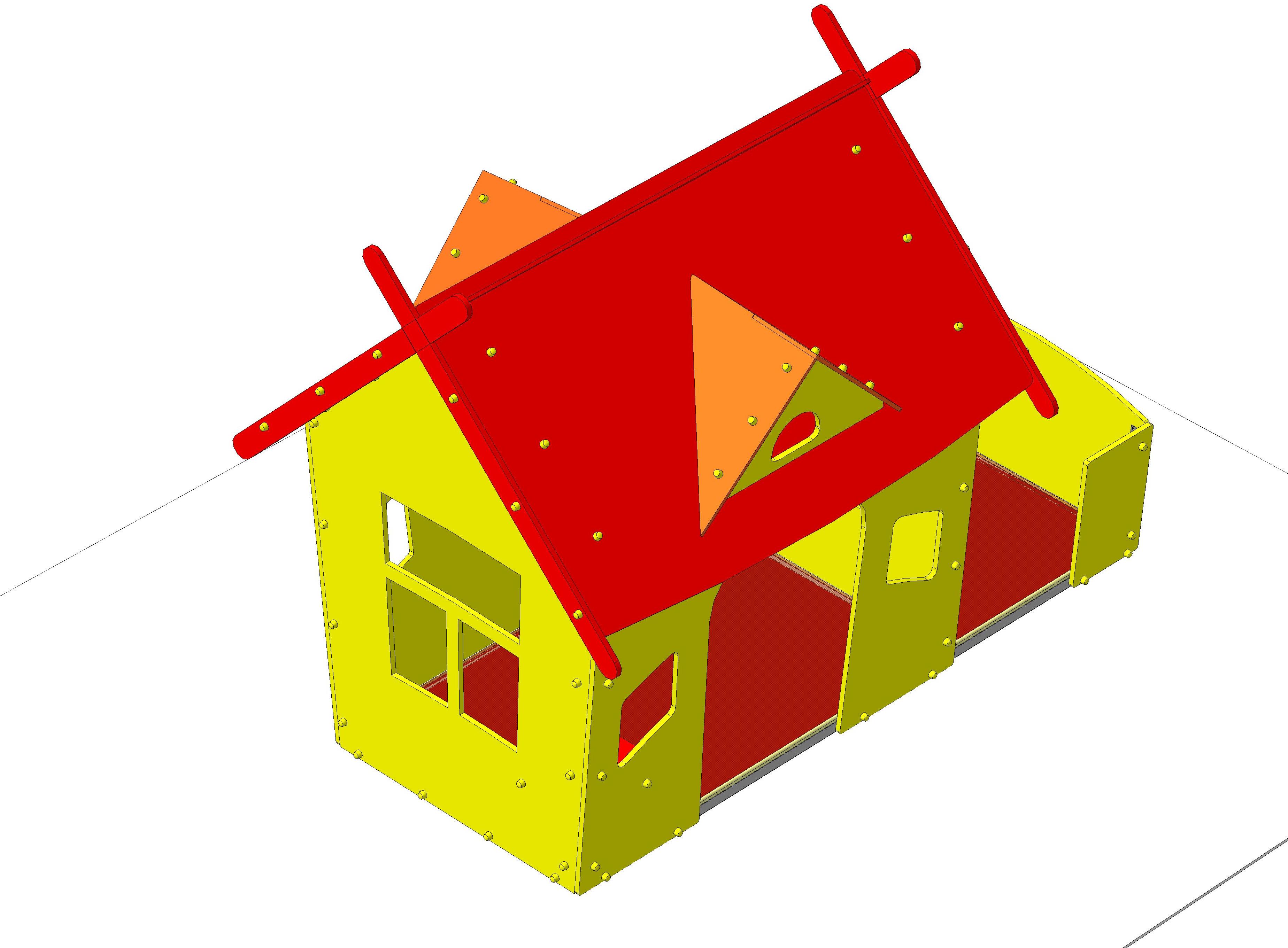 Домик " Казачий курень" 2564х1600х2050